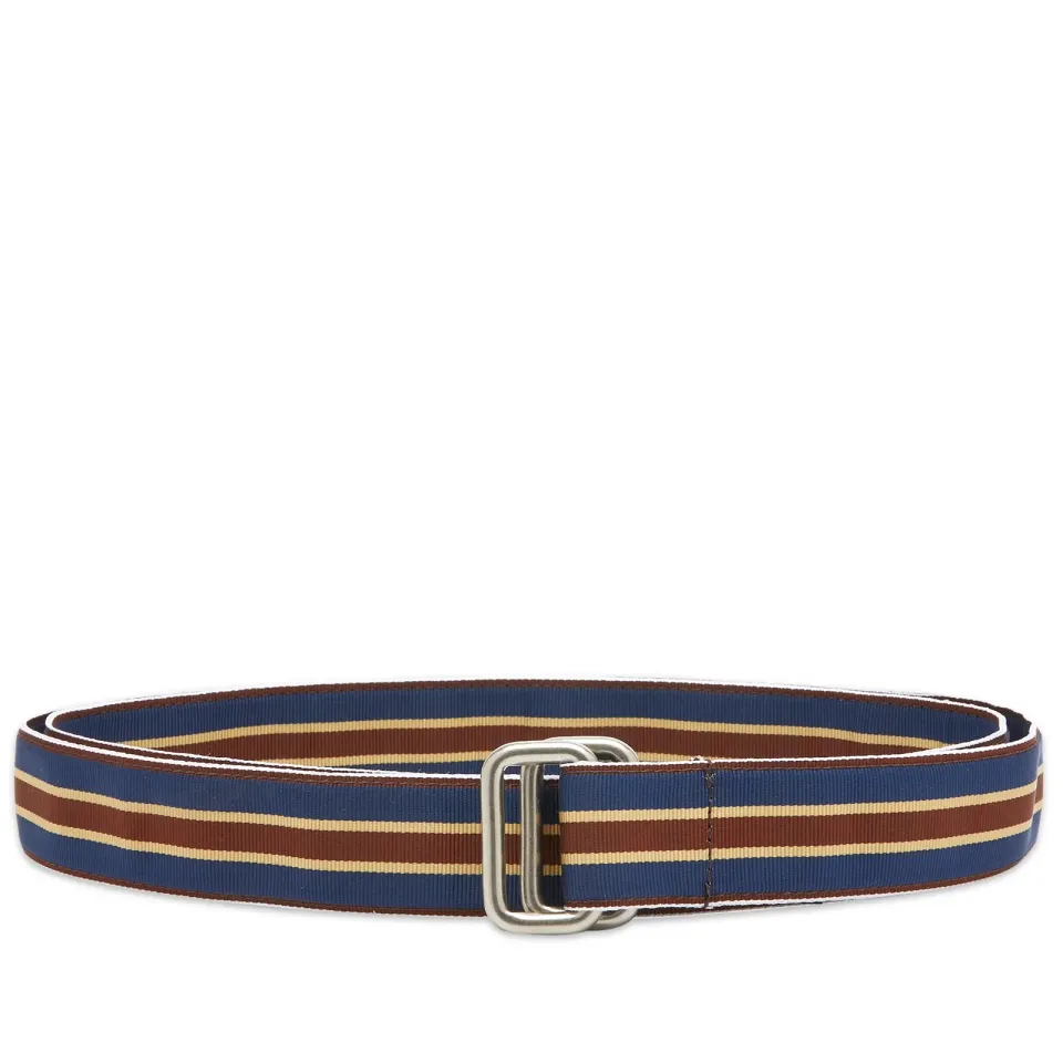 Grosgrain Tape Double Ring Belt
