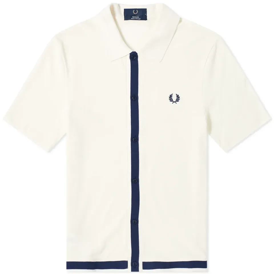 Pique Button Through Shirt