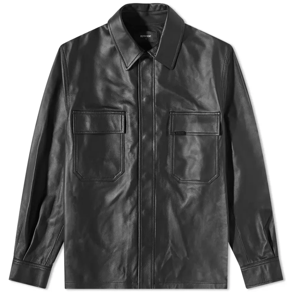 Leather Overshirt