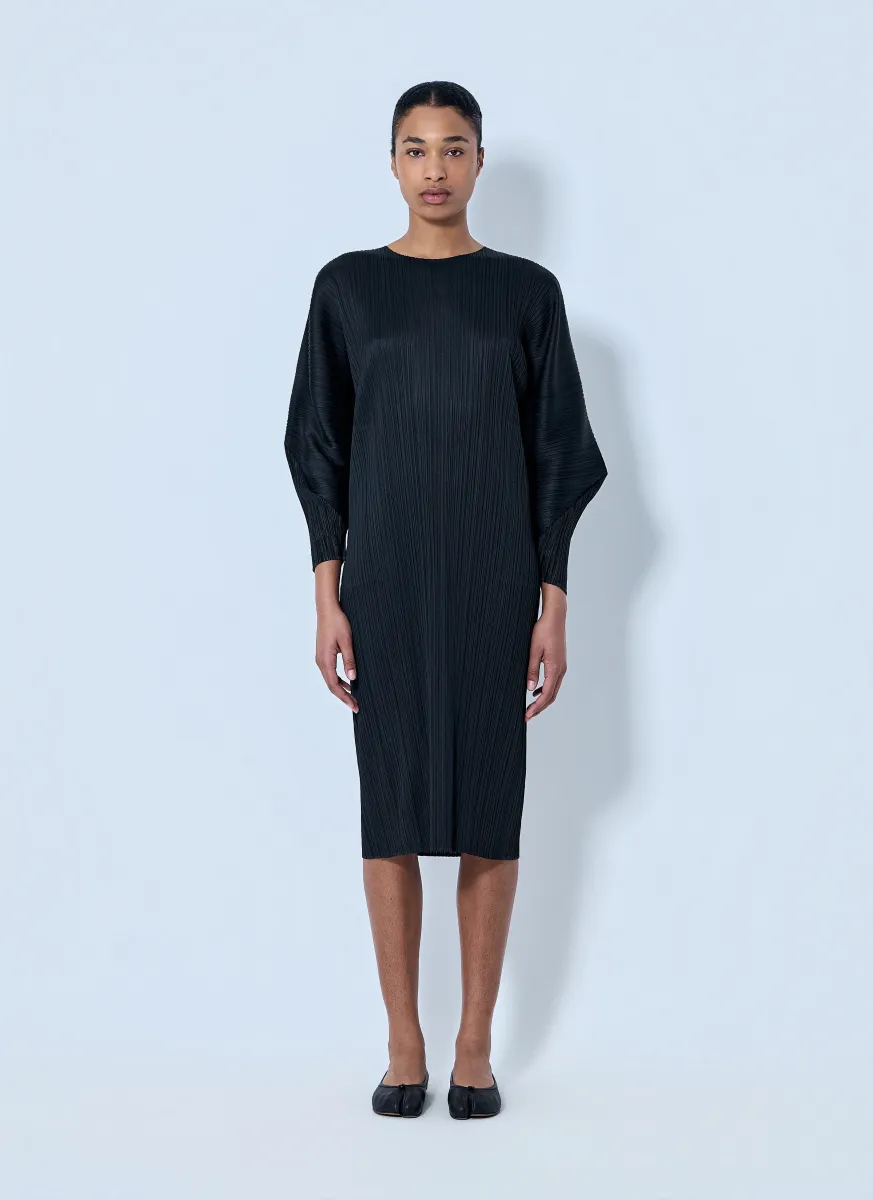 Pleated Midi Dress