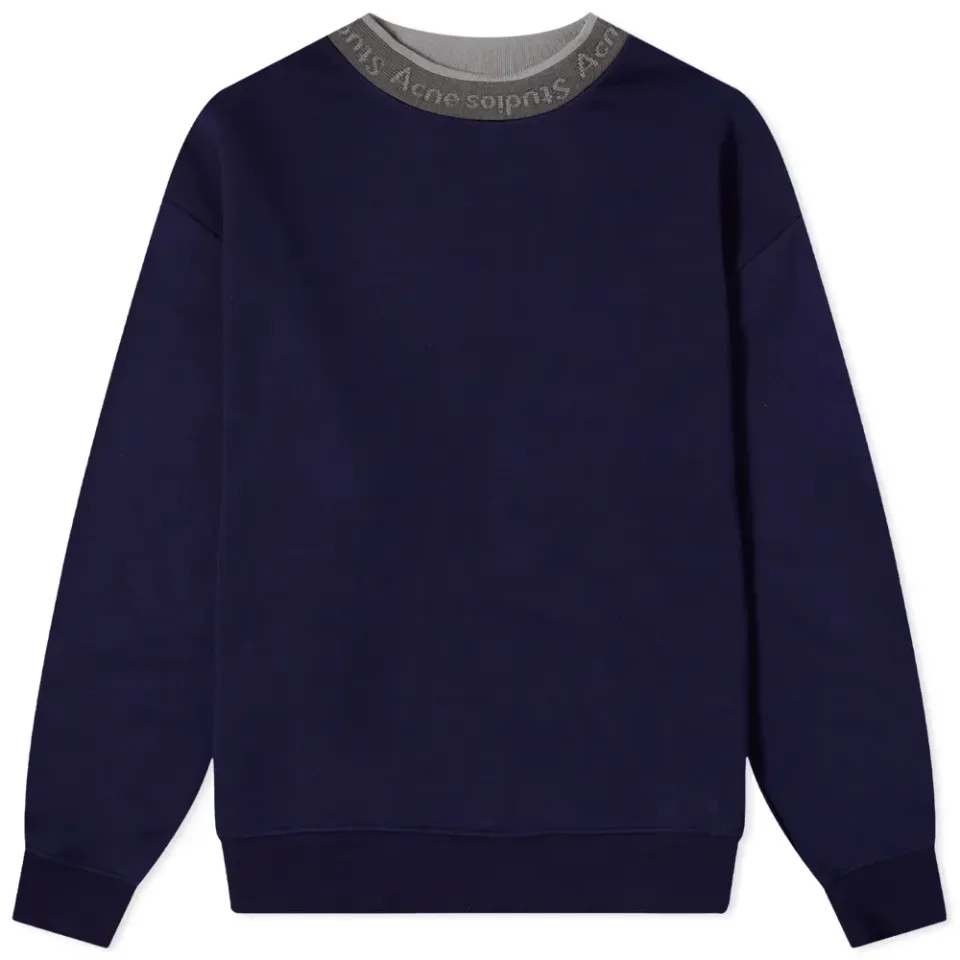 Fulton Reverse Logo Rib Crew Sweat