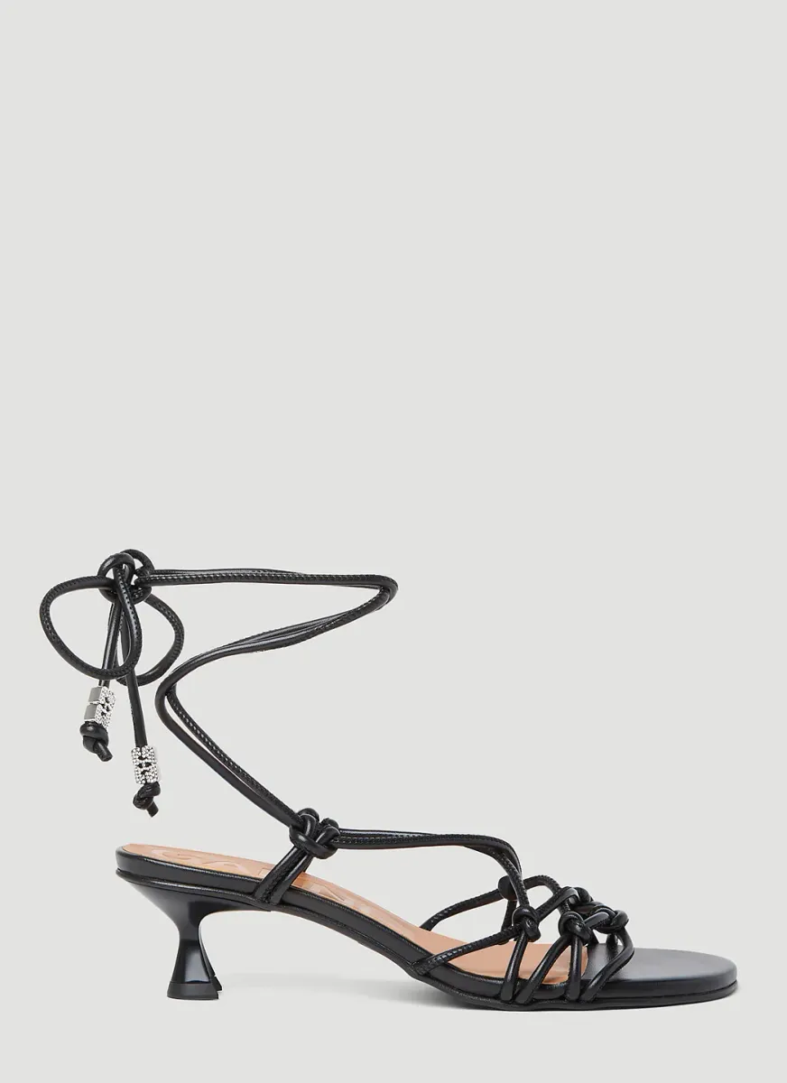 Knots Kitten Heel Sandals