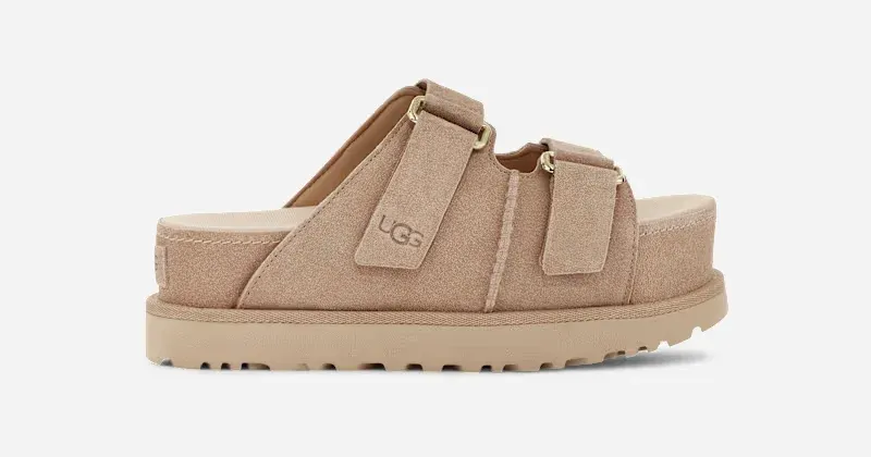Goldenstar Hi Slide for Women, Suede/Polyester