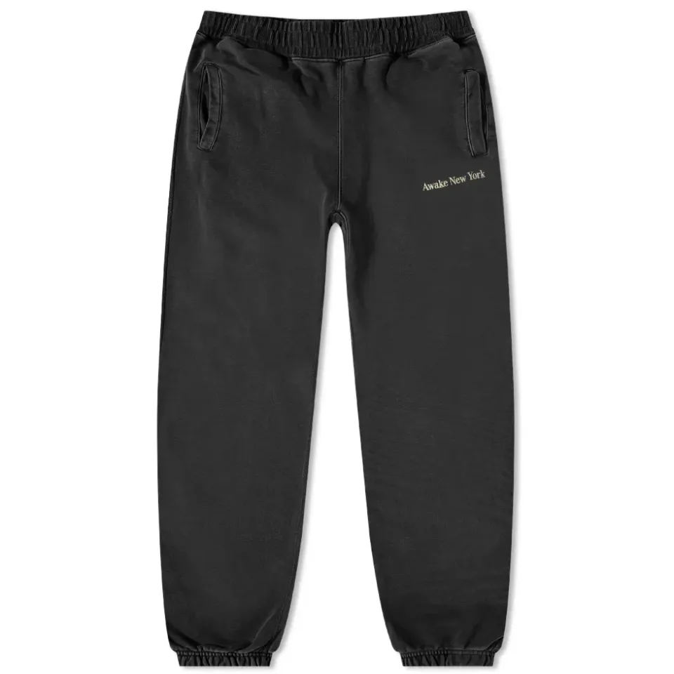 Pigment Dyed Embroidered Sweat Pant