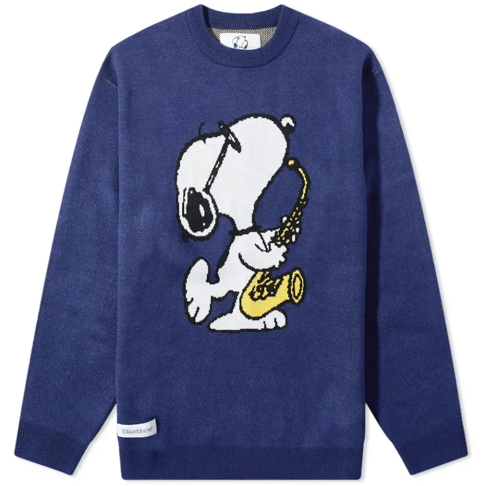 x Peanuts Jazz Crew Knit