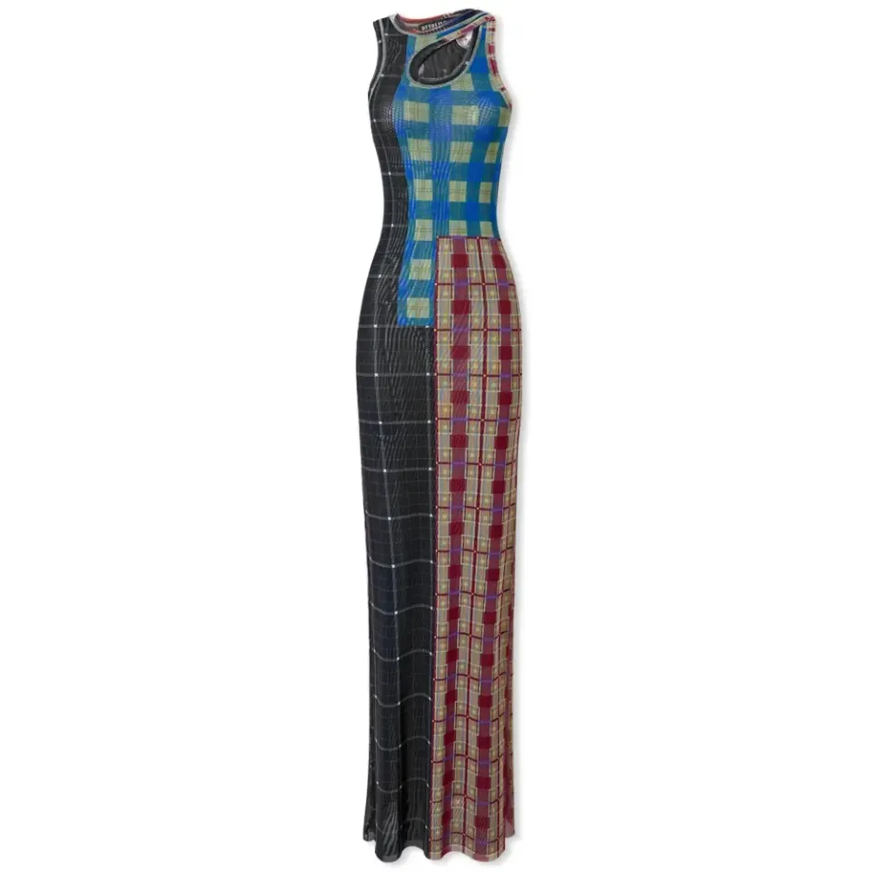 Mesh Tank Maxi Dress
