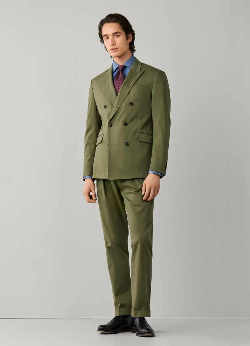 Tapered Fit Formal Stretch Cotton Trouser