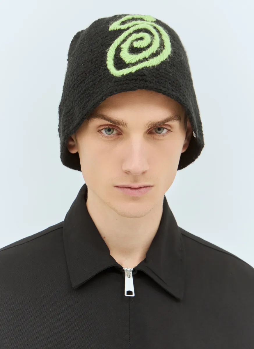 Swirly Knit Bucket Hat