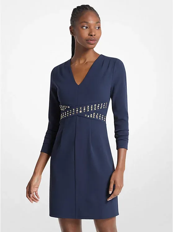 Studded Scuba Dress