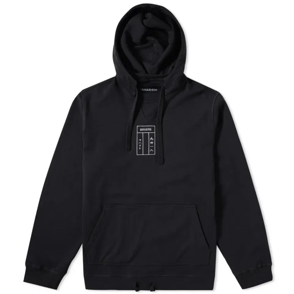 Japanese Embroidered Logo Popover Hoody