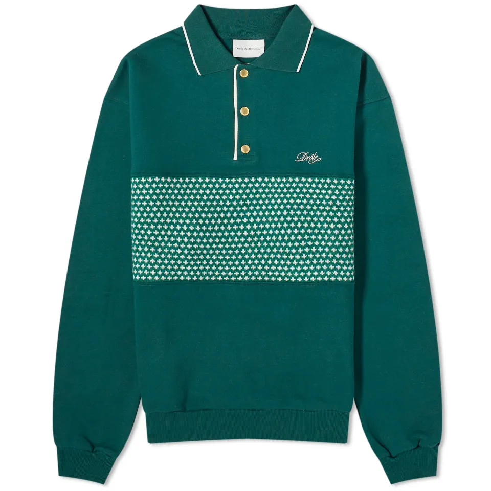Jacquard Knit Polo