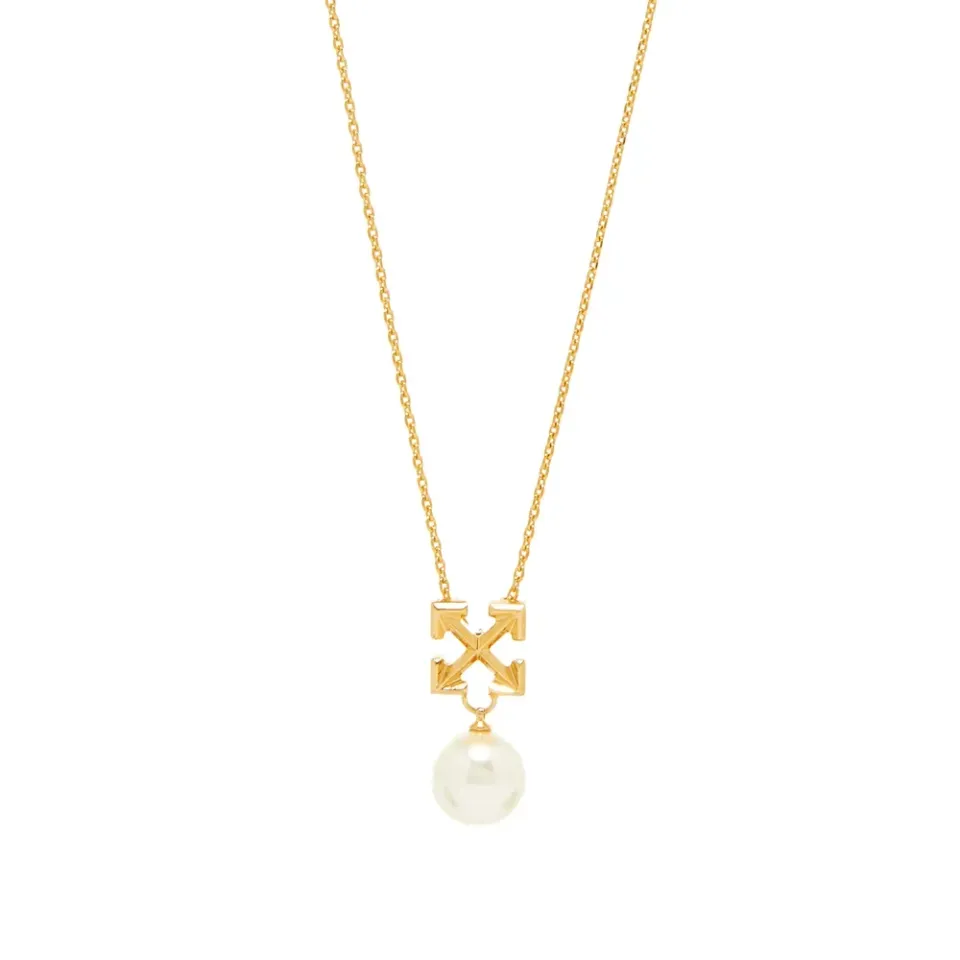 Pearl Arrow Pendant Necklace