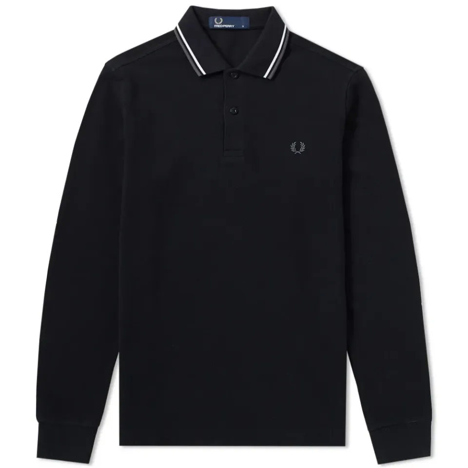 Fred Perry Long Sleeve Twin Tipped Polo