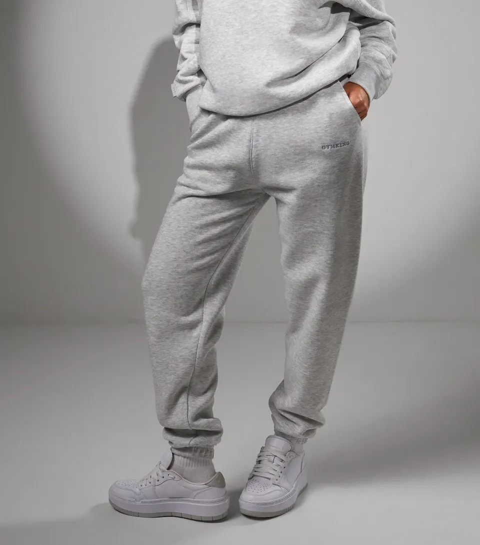 Women's Pale Grey Relaxed Fit Joggers