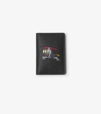 Knight Folding Card Case in Black