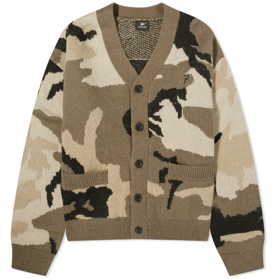 Woodland Camo Knitted Cardigan