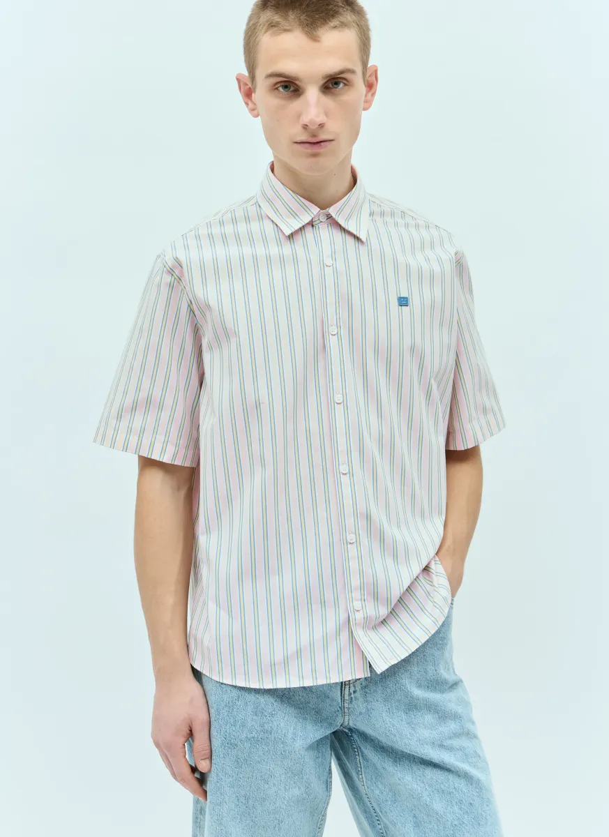 Stripe Button-Up Shirt