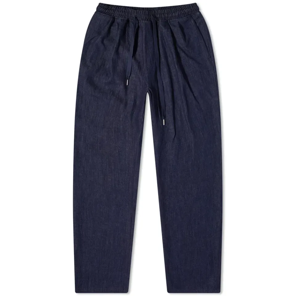 Denim Two Tuck Relaxed Pant