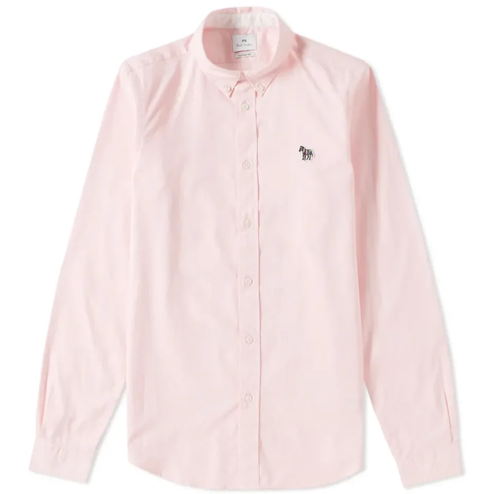 Button Down Zebra Oxford Shirt