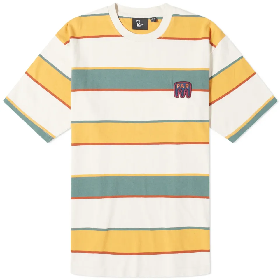 Fast Food Logo Stripe T-Shirt