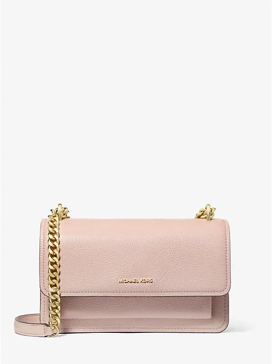 Claire Large Pebbled Leather Convertible Shoulder Bag