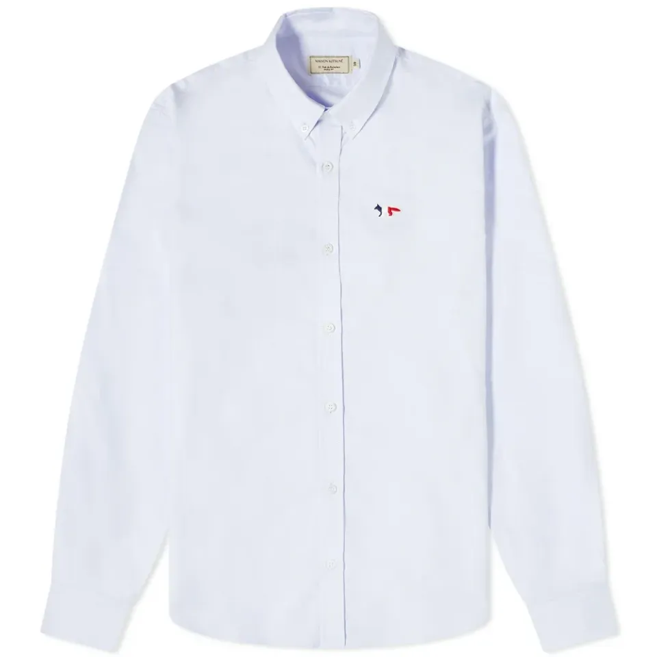 Maison Kitsuné Tricolor Fox Patch Classic Shirt