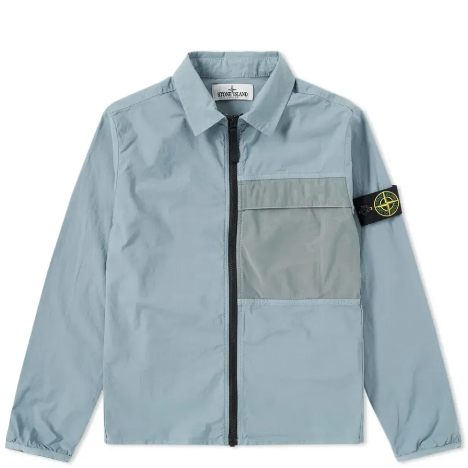 Stretch Cotton Reflective Shirt Jacket