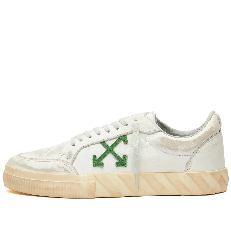 Low Vulcanised Distressed Leather Sneaker