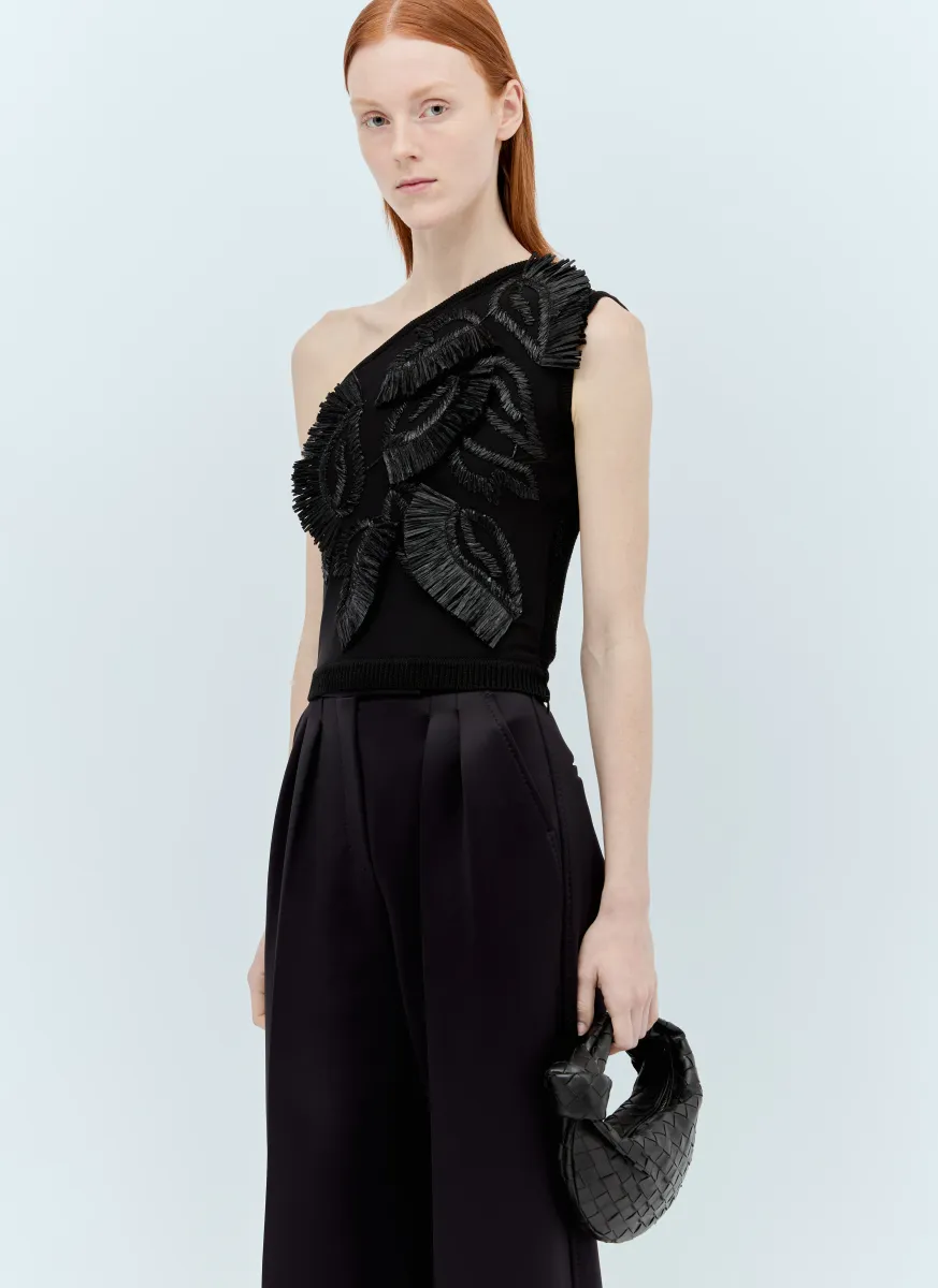 One-Shoulder Knit Top