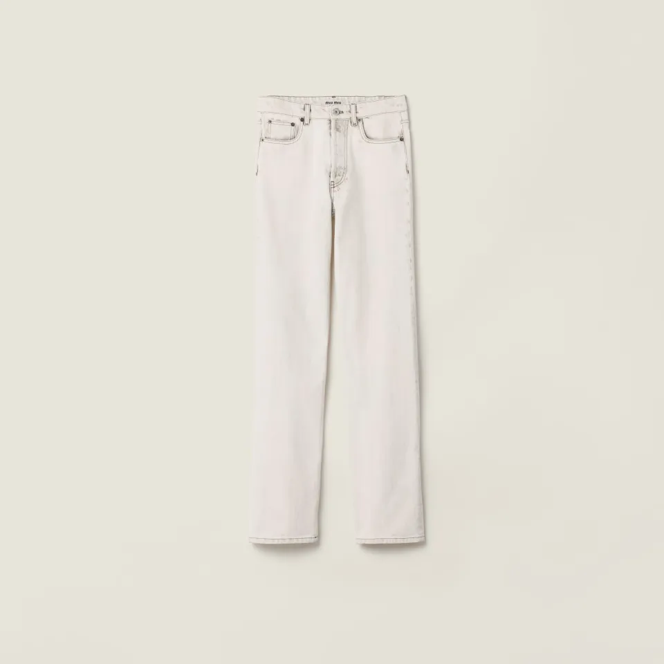 Five-pocket denim jeans