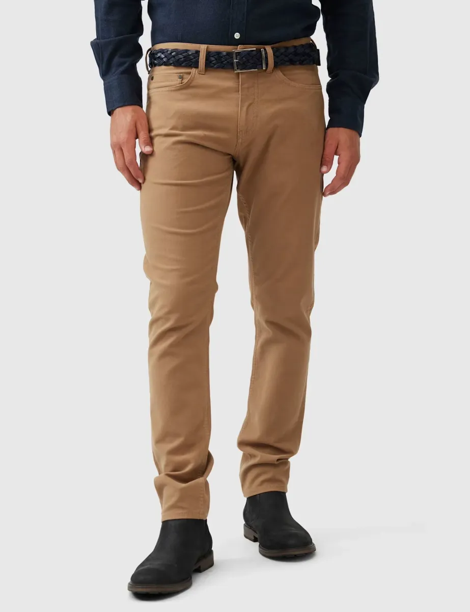 Motion 2 Regular Fit 5 Pocket Jeans Camel