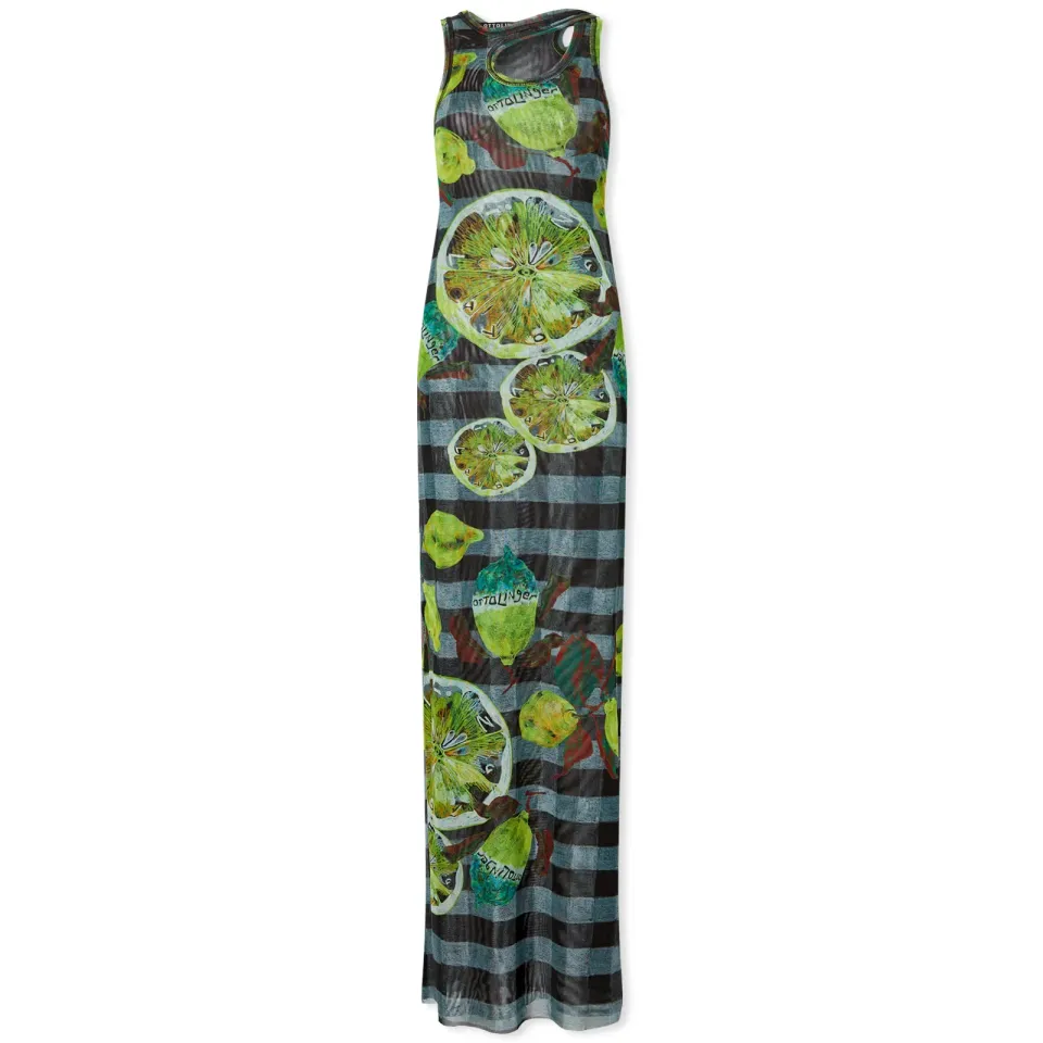 Mesh Tank Maxi Dress
