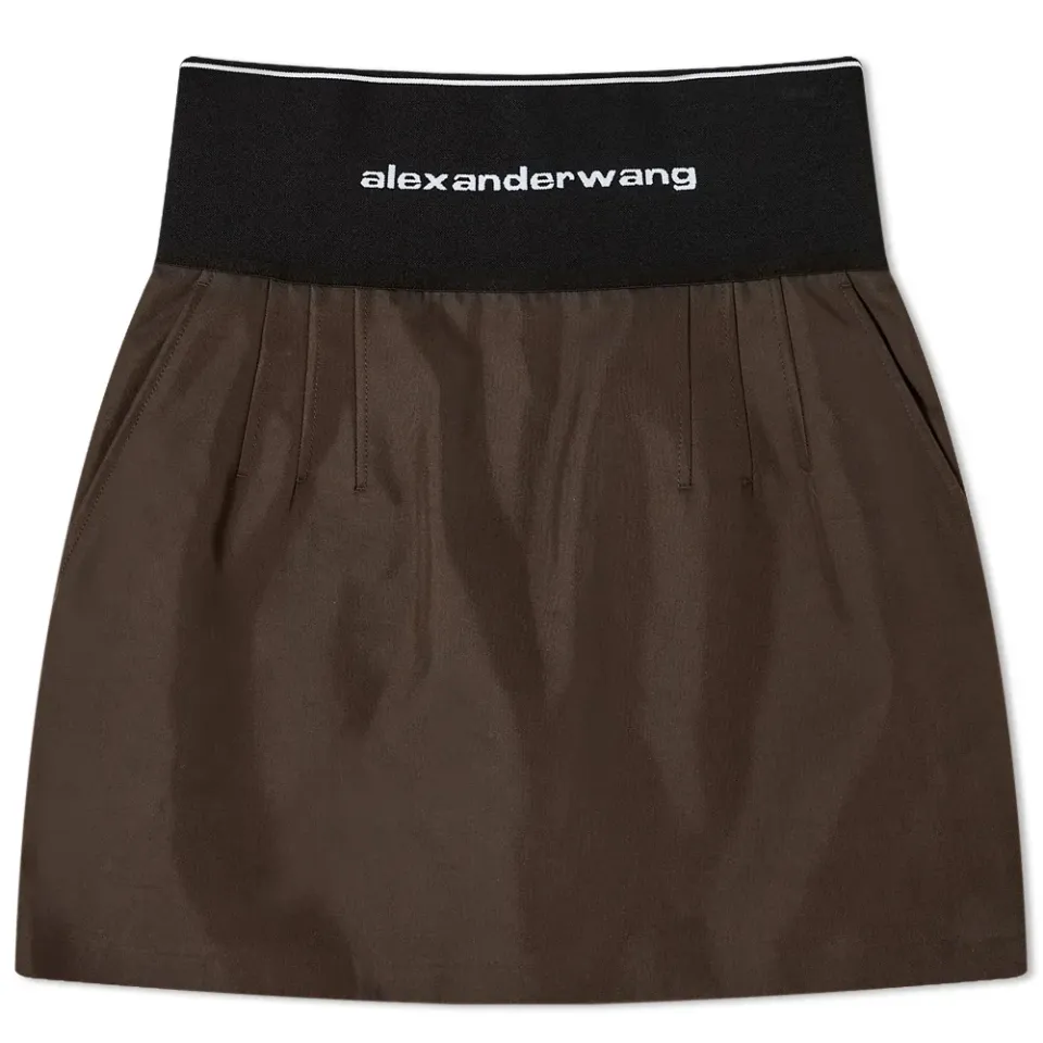 Elastic Logo Mini Skirt