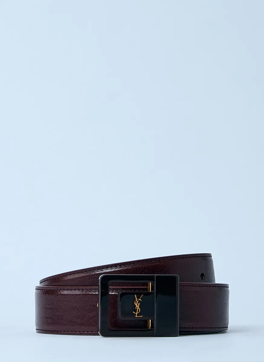Logo Motif Leather Belt