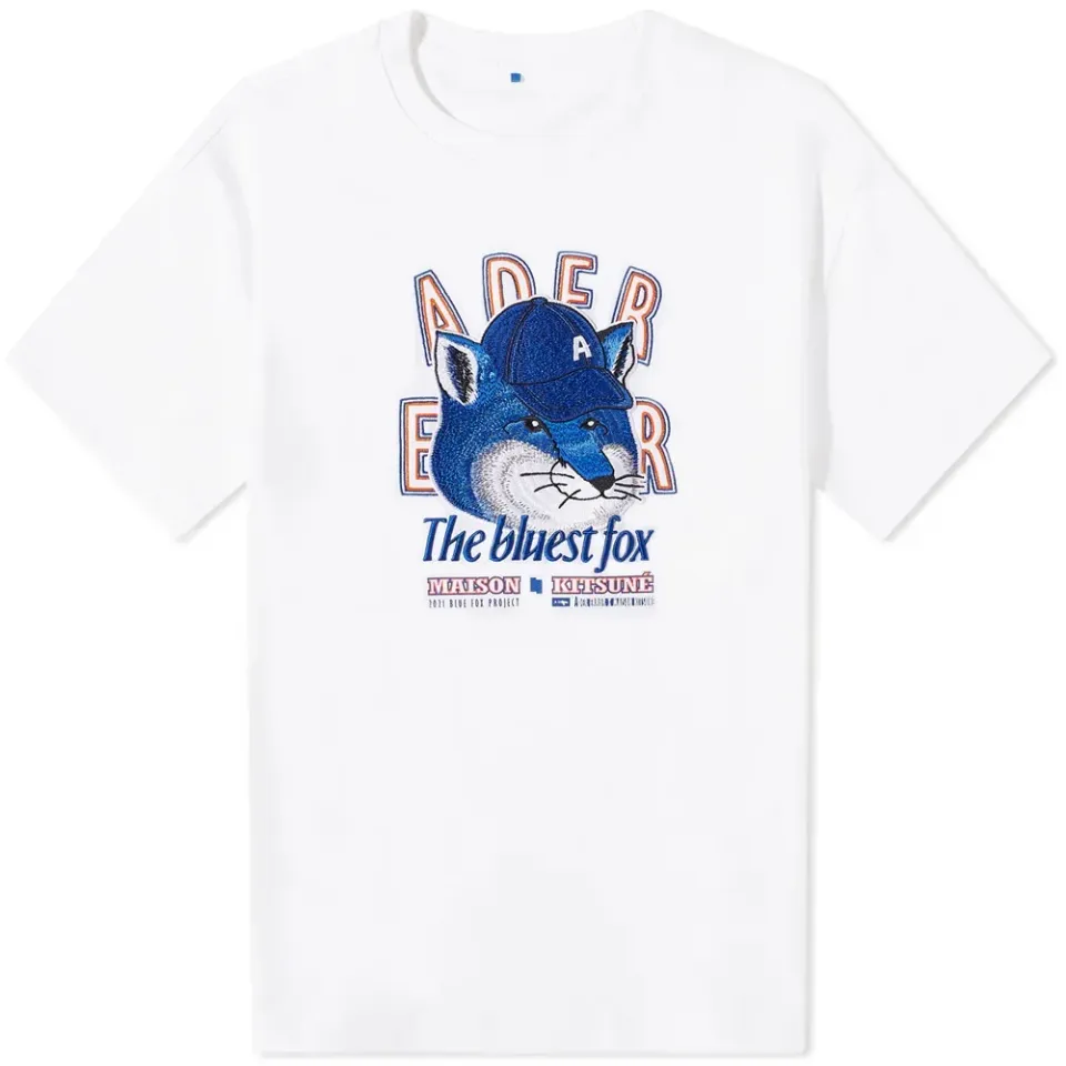 Maison Kitsuné X ADER error The Bluest Fox T-Shirt