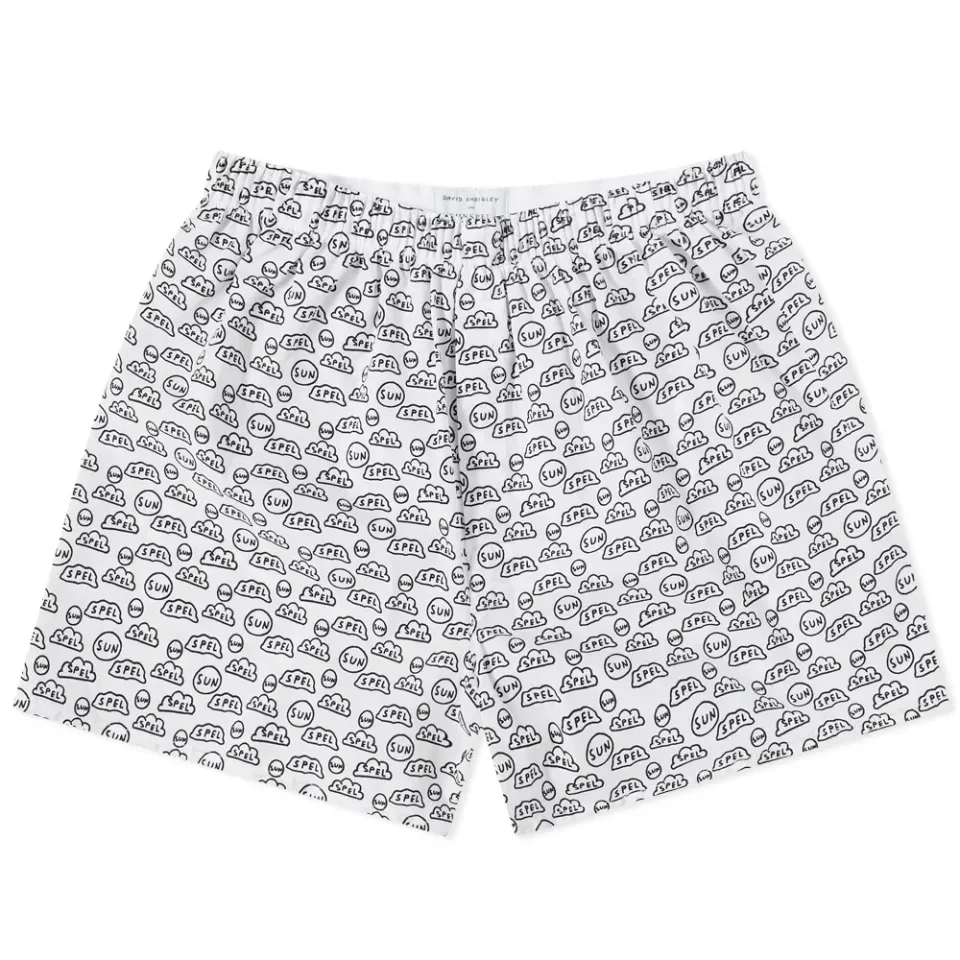 x David Shrigley Printed Boxer Shorts