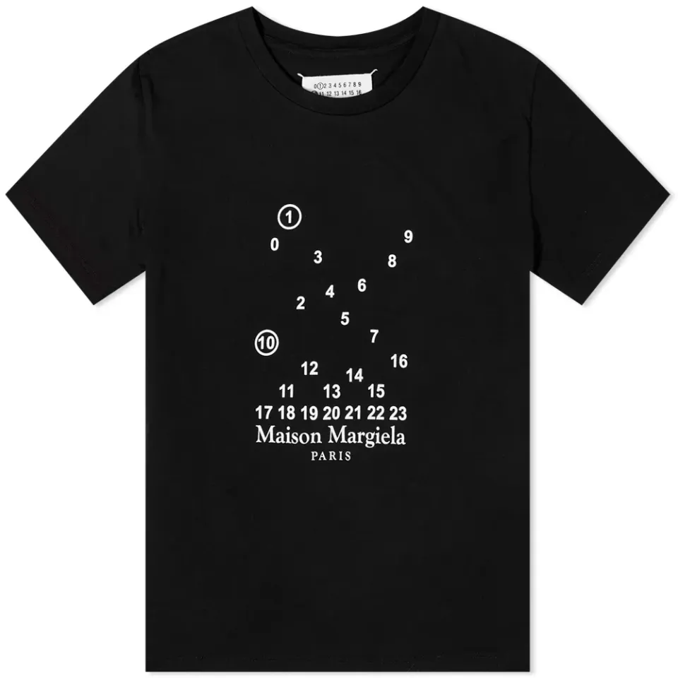 Fitted Numbers Logo T-Shirt