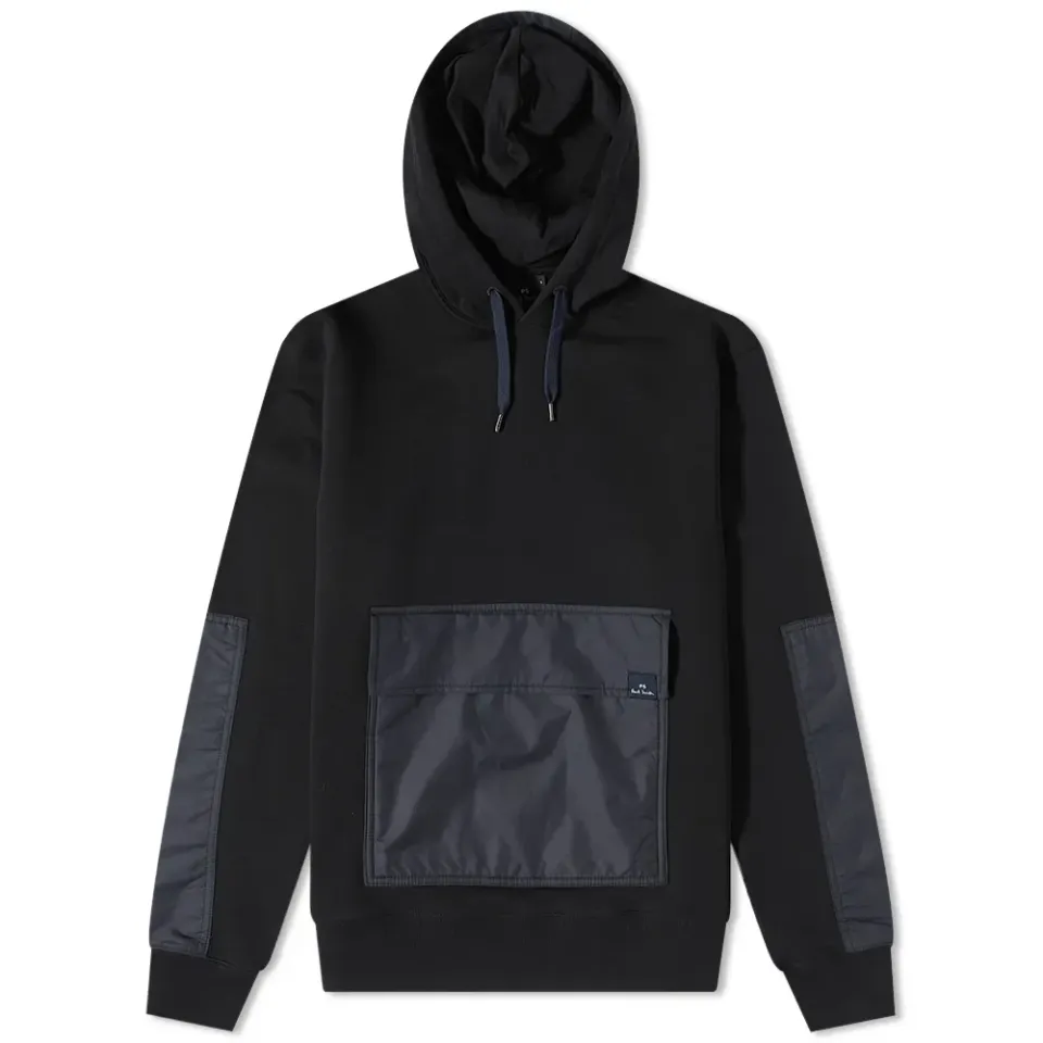 Mixed Media Popover Hoodie