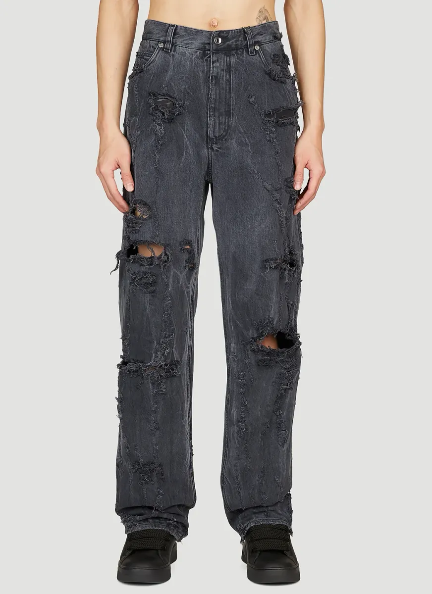 Distressed Denim Jeans