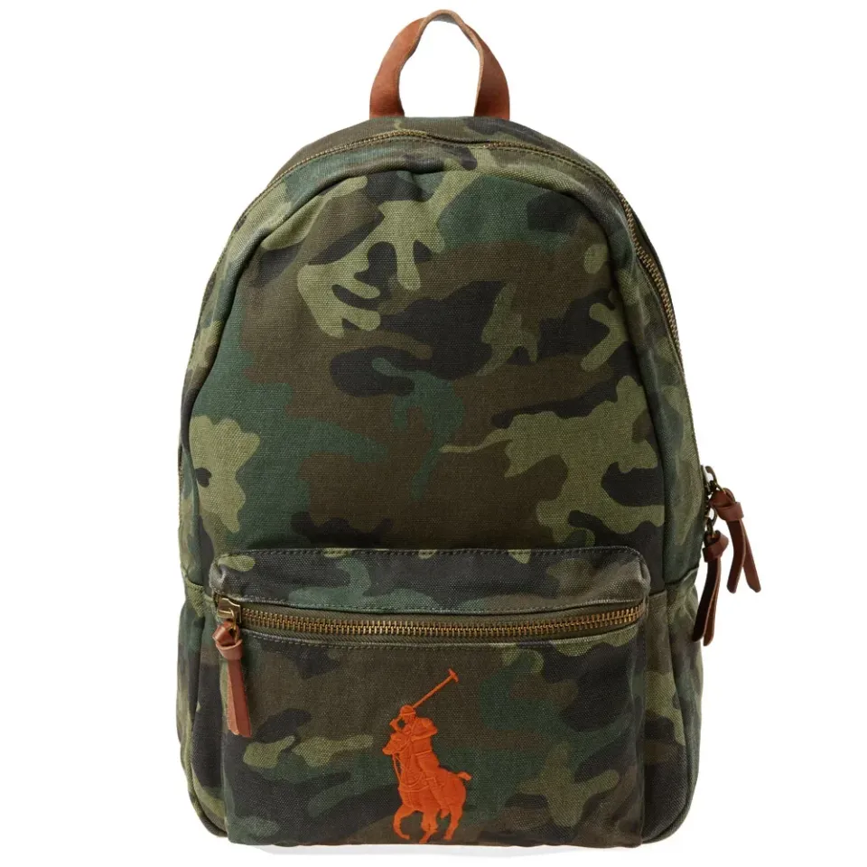 Polo Player Canvas Backpack