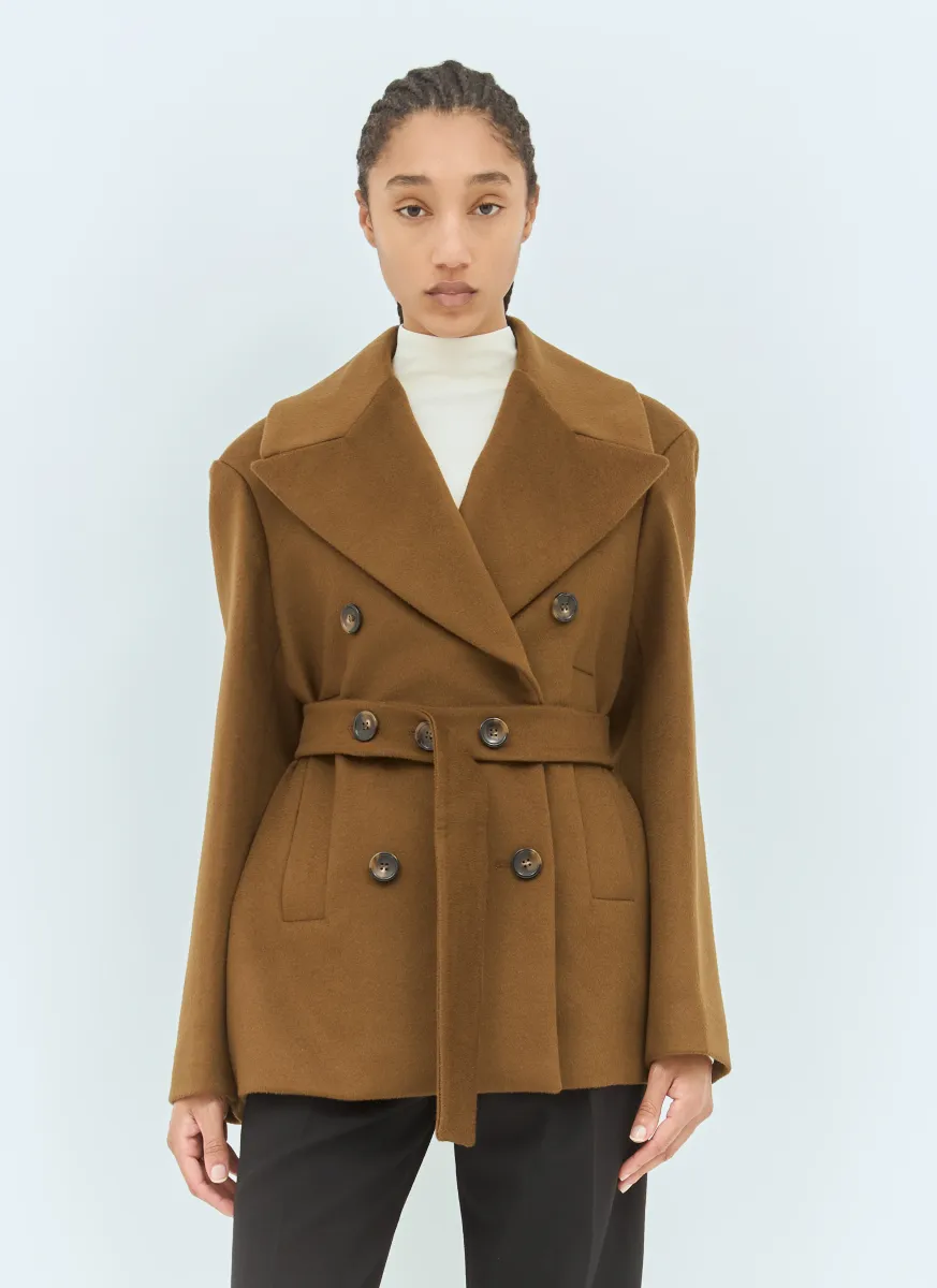 Oversized Wool Pea Coat