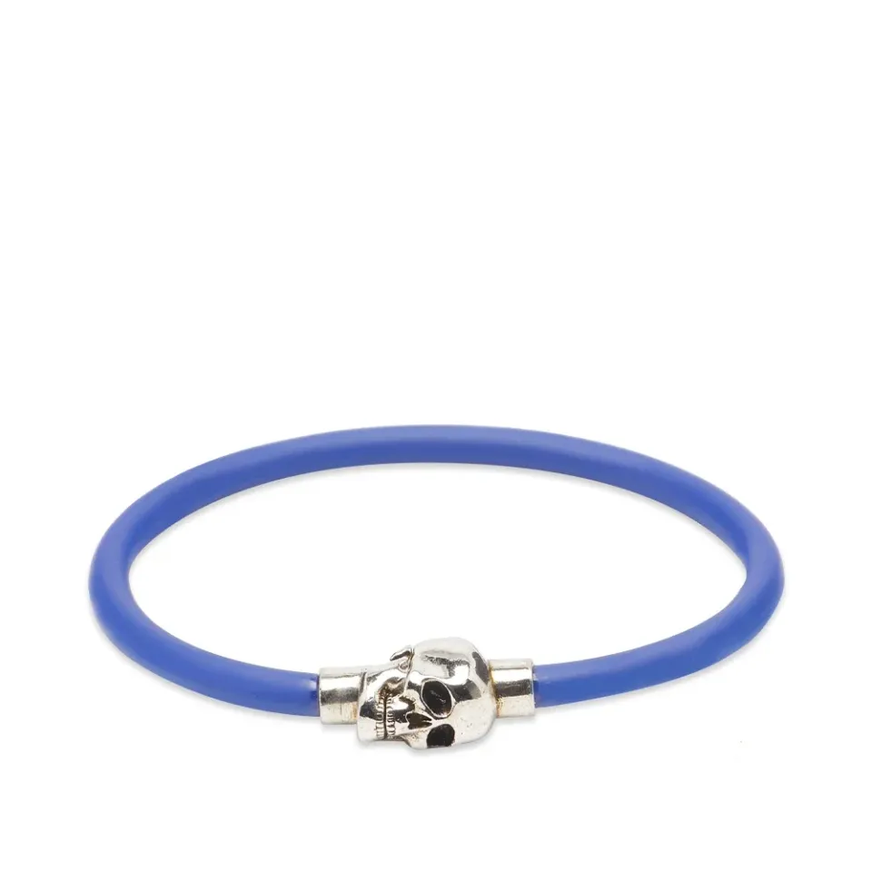 Rubber Cord Skull Bracelet