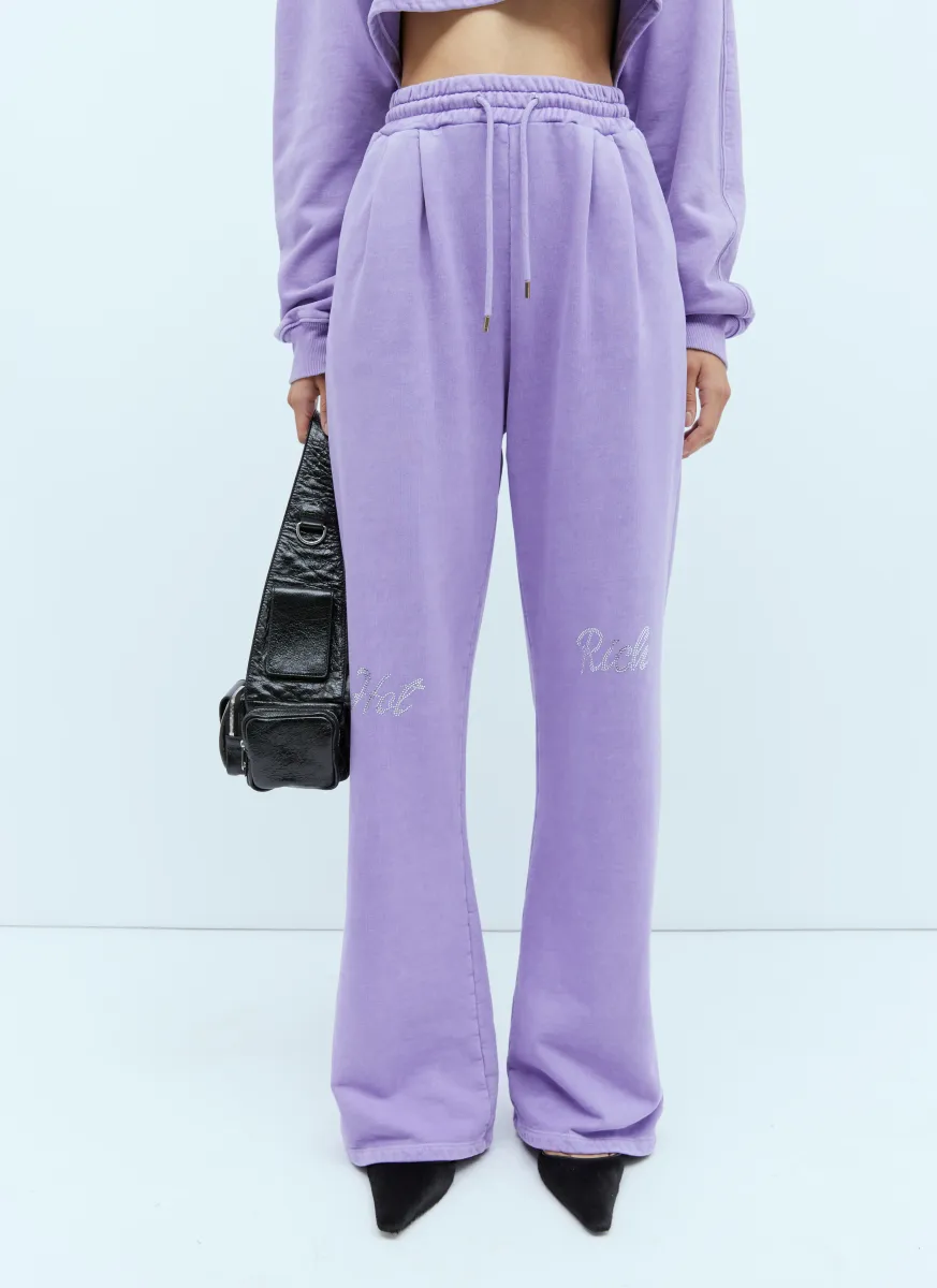 Crystal Embellished Track Pants