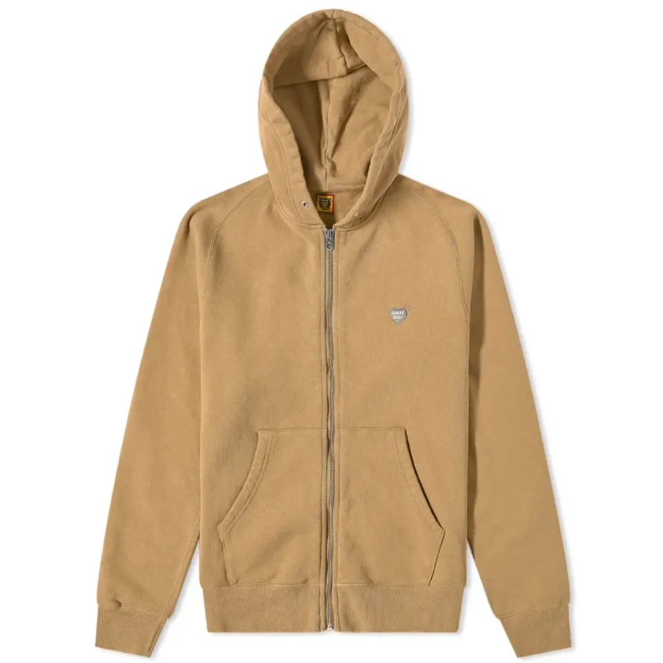 Heart Zip Logo Hoodie