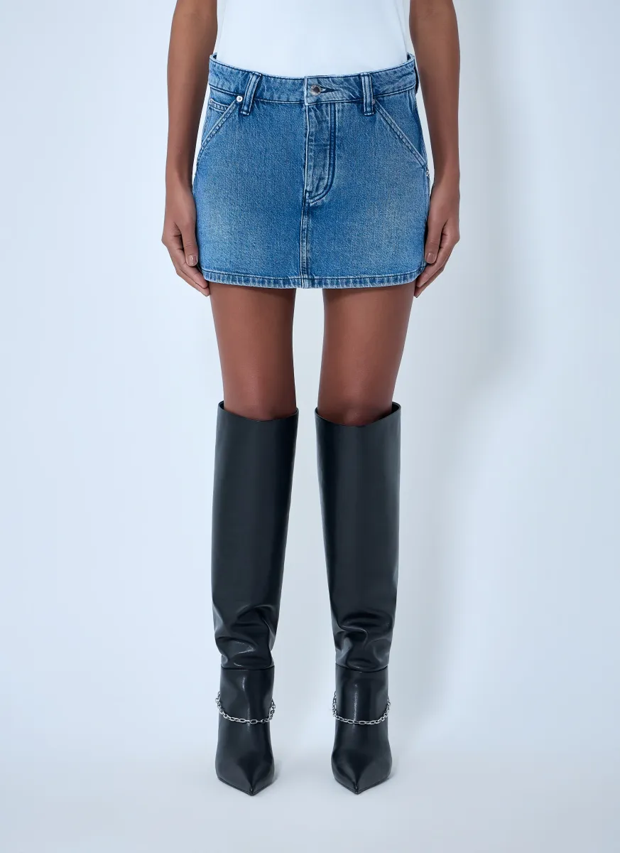 Denim Mini Skirt