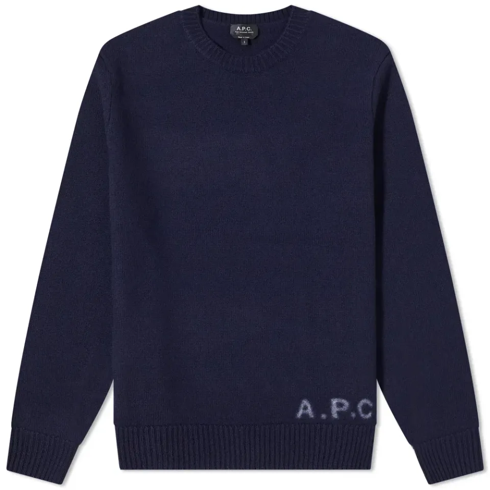 A.P.C. Edward Logo Crew Knit