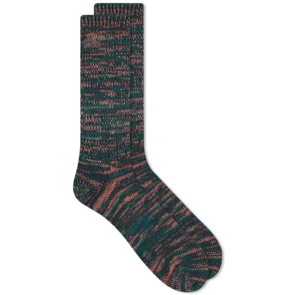 5 Colour Mix Crew Sock