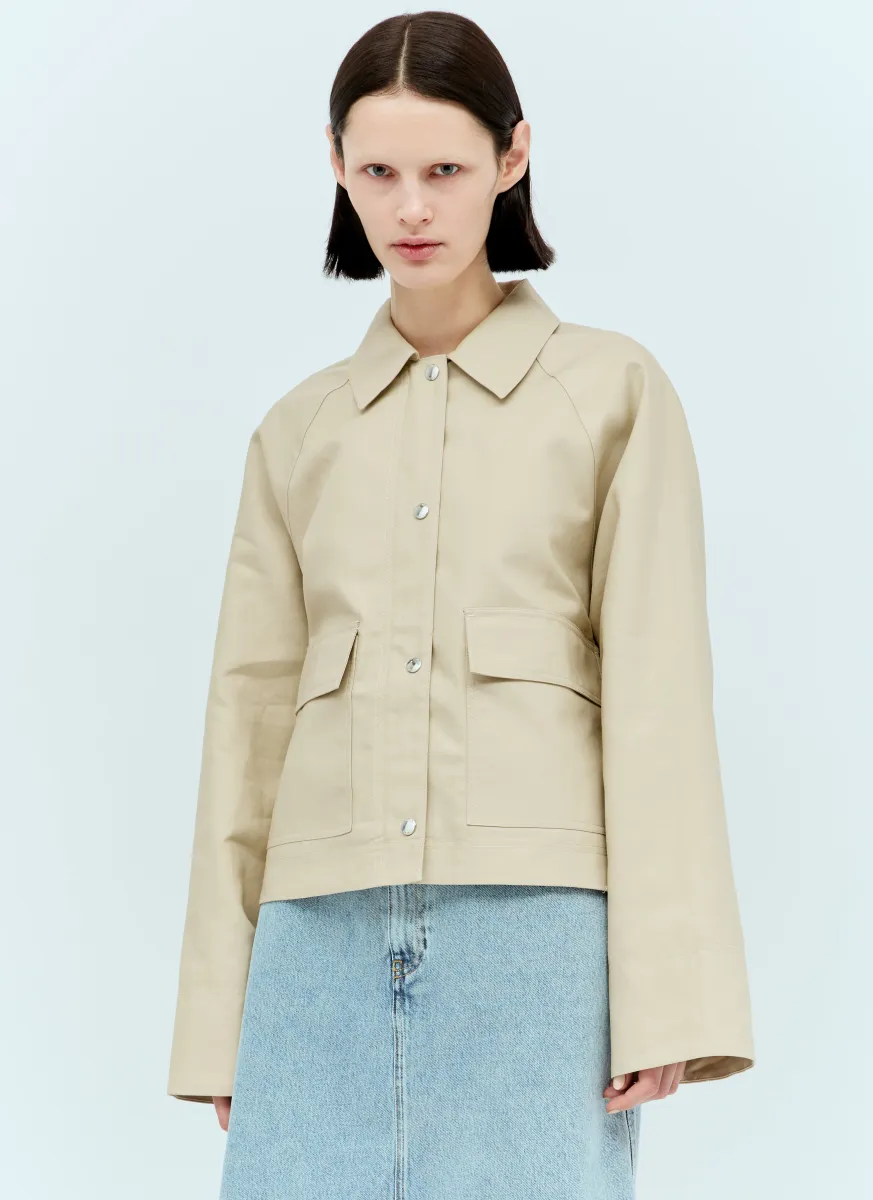 Cropped Cotton Jacket