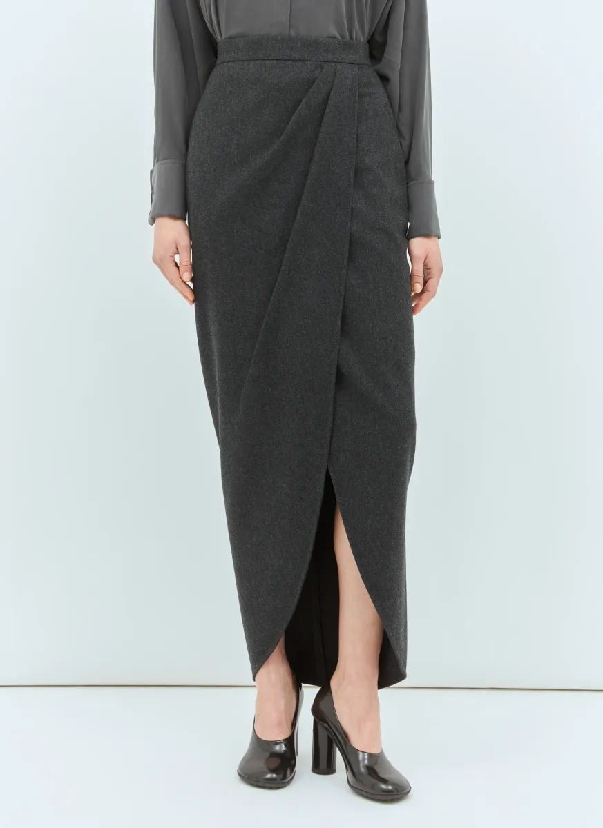 Wool Wrap Skirt