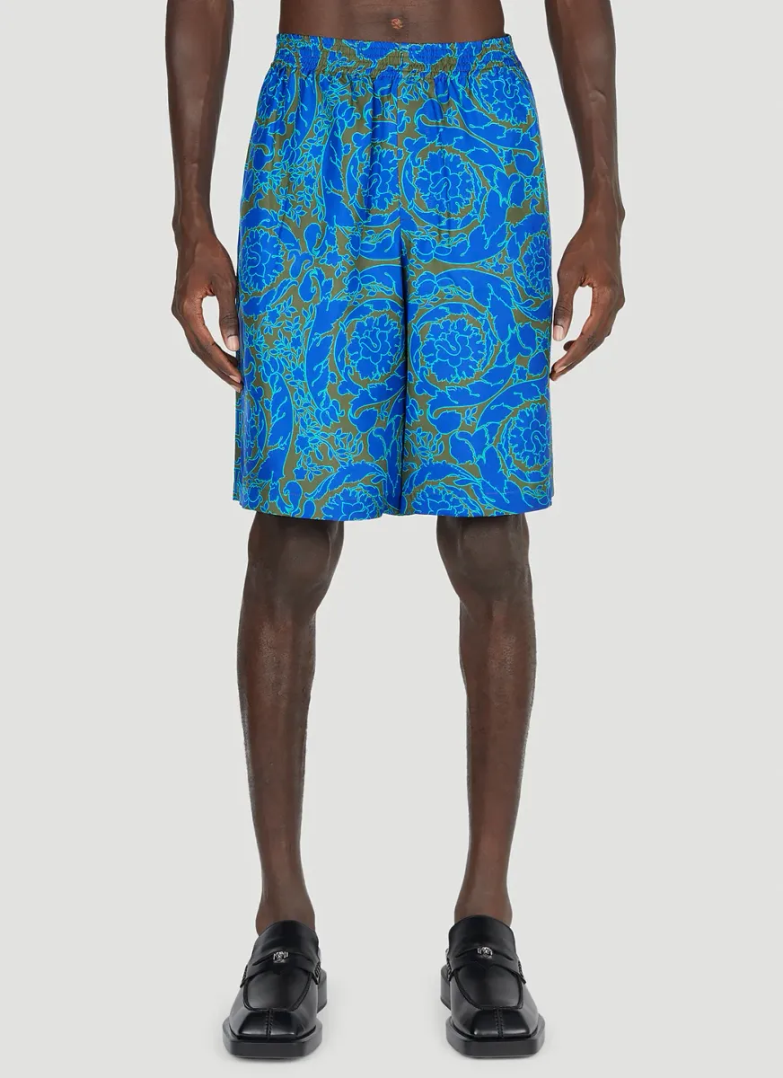 Baroque Silk Shorts
